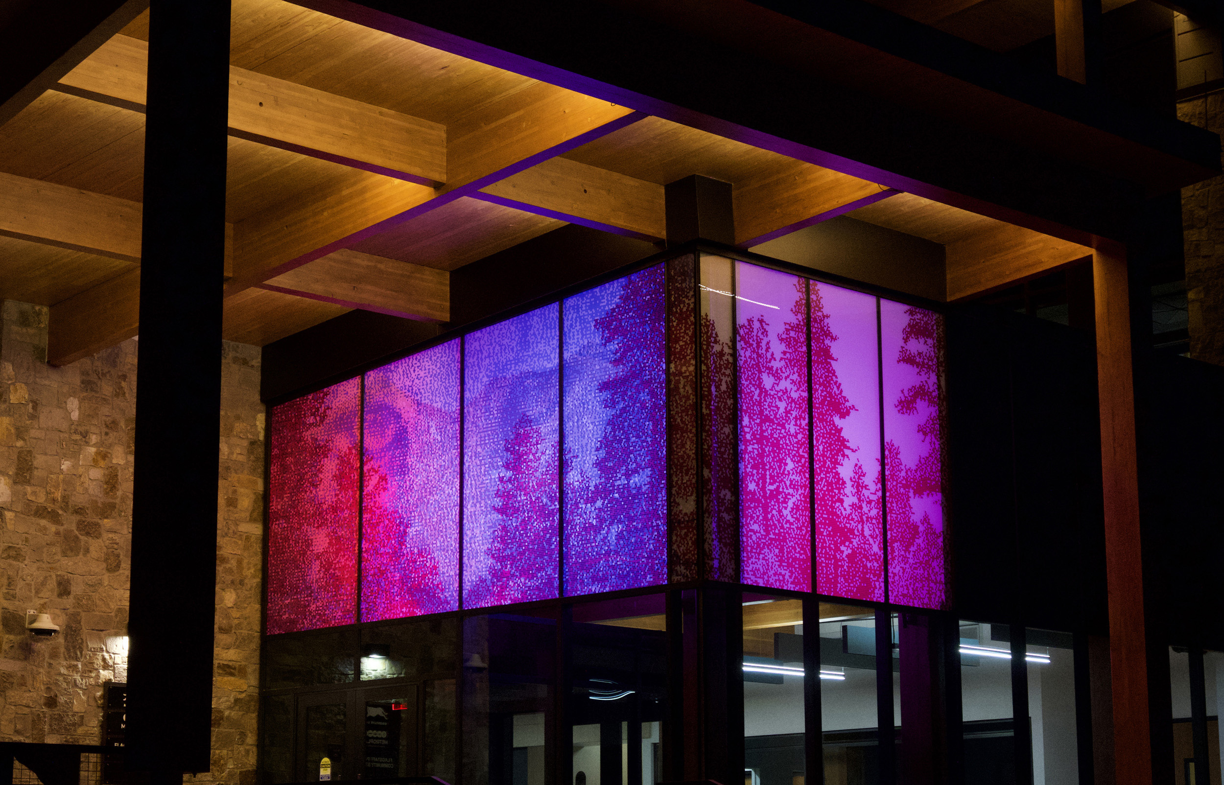 Lion Eyes Artwork | Flagstaff DCC Lighting Project